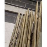 A quantity of bamboo poles. Not available for in-house P&P, contact Paul O'Hea at Mailboxes on 01925