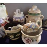 Collection of mixed ceramics including Crown Staffordshire etc. Not available for in-house P&P,