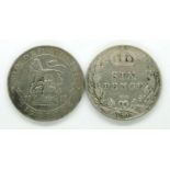 Two silver sixpences of George V and Edward VII. P&P Group 1 (£14+VAT for the first lot and £1+VAT