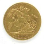 1897 half sovereign of Queen Victoria. P&P Group 1 (£14+VAT for the first lot and £1+VAT for