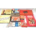 Selection of vintage games and playing cards, including Dungeons and Dragons and Dragons fantasy