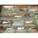 Thirteen Corgi classic vehicles mostly sports cars 1950s, and 1960s. In excellent condition, boxes