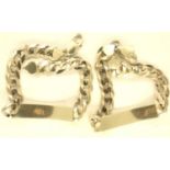 Two 925 silver I.D. bracelets, combined 39g. P&P Group 1 (£14+VAT for the first lot and £1+VAT for