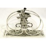 Continental silver letter holder in the form of a windmill, H: 50 mm, 75g. P&P Group 1 (£14+VAT
