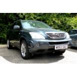 Lexus RX estate, 2007 plate MS53 SAO, automatic, grey, 180,000 miles, 3.3L hybrid. 10%+VAT BUYERS