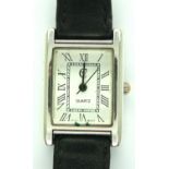 Ladies 925 silver wristwatch, boxed, requires battery. P&P Group 1 (£14+VAT for the first lot and £