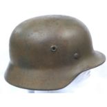 WWII German Luftwaffe M40 helmet with liner. P&P Group 2 (£18+VAT for the first lot and £3+VAT for
