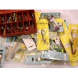 Mixed fishing tackle including spinners. P&P Group 2 (£18+VAT for the first lot and £3+VAT for