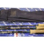 Two Diawa 15ft Graphite Salmon rods and another. P&P Group 3 (£25+VAT for the first lot and £5+VAT