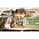 Quantity of assorted Wargaming figures, aircraft, scenics etc. Some unfinished, need painting etc.