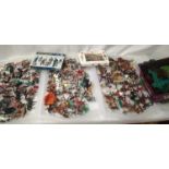 Approximately 120 plastic soldiers, various makes and types. Including cowboys, Indians, tribal,