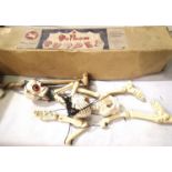 A skeleton Pelham puppet, needs untangling, boxed. P&P Group 1 (£14+VAT for the first lot and £1+VAT