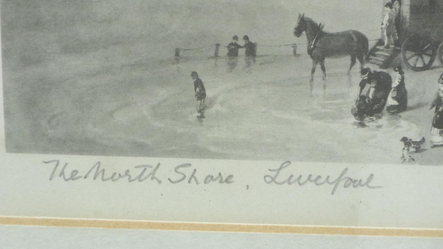 William Herdman (1805-1882) monochrome lithograph, The North Shore, Liverpool, signed in pencil, - Image 2 of 5