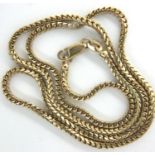 9ct gold chain, L: 45 cm, 10.0g. Clasp functions as it should, no play, no twists, no signs of