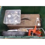 Box of mixed tools including sockets. Not available for in-house P&P, contact Paul O'Hea at