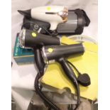 Collection of mixed electrical and other items including a GHD hair dryer. All electrical items in