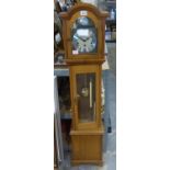 Modern Westminster chime Granddaughter clock with German movement, not working at lotting. Not