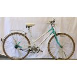 Vintage Universal Riviera Sport ladies touring bike 19 inch frame, Sturmey Archer three speed gears.