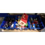 Three boxes of toys including Thomas Tank Engine Friends. Not available for in-house P&P, contact