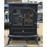 Connect it 1850w electric coal effect fire, 40 x 27 x 54 cm. All electrical items in this lot have