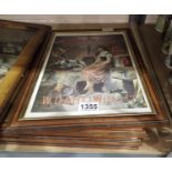 Three WD & HO Wills Ltd cigarette pictures and another, 47 x 32 cm. Not available for in-house P&