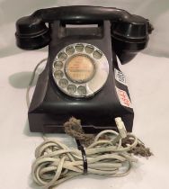 Vintage Bakelite dial telephone, converted to modern system. Not available for in-house P&P, contact
