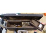 Tool box with tool content. Not available for in-house P&P, contact Paul O'Hea at Mailboxes on 01925