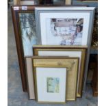 Selection of mixed framed pictures and prints, various sizes. Not available for in-house P&P,