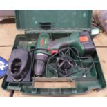 Boxed Bosch PSR 14.4 drill. All electrical items in this lot have been PAT tested for safety and