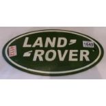 Cast iron Land Rover plaque, W: 18 cm. P&P Group 1 (£14+VAT for the first lot and £1+VAT for