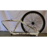 Carrera Valour 6060-T6 20 inch mountain bike frame and Shimano Etrto 559 x 19 wheel. Not available