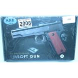 New boxed 6mm BB airsoft pistol, model V11. P&P Group 2 (£18+VAT for the first lot and £3+VAT for