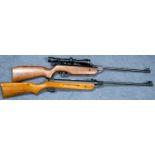 Webley Sport 22 air rifle with 9 x 40 scope, together with a further rifle (2). P&P Group 3 (£25+VAT