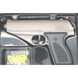 New boxed 6mm BB airsoft pistol, model V7. P&P Group 2 (£18+VAT for the first lot and £3+VAT for