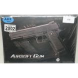 New boxed 6mm BB airsoft pistol, model V19. P&P Group 2 (£18+VAT for the first lot and £3+VAT for