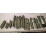 Approximately fifty OO scale Bachmann EeZe track pieces, plus two points all very good condition,