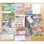 Mixed England football programmes and 1960s Manchester United programmes. P&P Group 2 (£18+VAT for