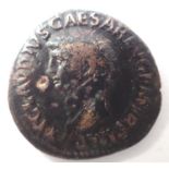 The Twelve Caesars - Tiberius Claudius and Minerva Copper As. P&P Group 0 (£5+VAT for the first