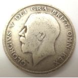 1915 silver half crown of George V. P&P Group 0 (£5+VAT for the first lot and £1+VAT for