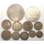 Mixed world silver coins, combined 79g. P&P Group 0 (£5+VAT for the first lot and £1+VAT for