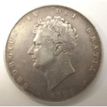 1825 silver half crown of George IV. P&P Group 0 (£5+VAT for the first lot and £1+VAT for subsequent