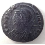 Roman Constantine period bronze AE3 of Victory on Prow. P&P Group 0 (£5+VAT for the first lot and £