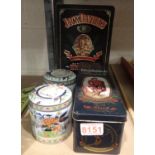 Selection of display tins to include Jack Daniels and Glenfiddich. Not available for in-house P&P