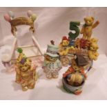 Cherished teddies Masquerade set of four Bears box, 5 year anniversary figure (3). Not available for