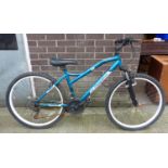 MuddyFox Flare bike with 18 Shimano TZ gears and a 16 inch frame. Not available for in-house P&P