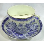 Late nineteenth/early twentieth century gentlemans moustache cup and saucer. No cracks, chips or