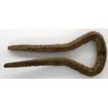 Medieval iron Jews harp musical instrument, L: 65 mm. P&P Group 0 (£5+VAT for the first lot and £1+