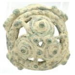 10th century stylised Anglo Saxon applique fixture, D: 25 mm. P&P Group 0 (£5+VAT for the first