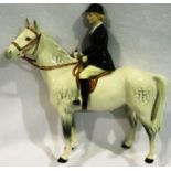 Beswick mounted Huntswoman, H: 22 cm. No cracks, chips or visible restoration. P&P Group 2 (£18+