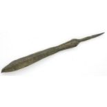 Medieval iron heavy crossbow bolt, short range to inflict damage on cavalry, L: 110 mm. P&P Group